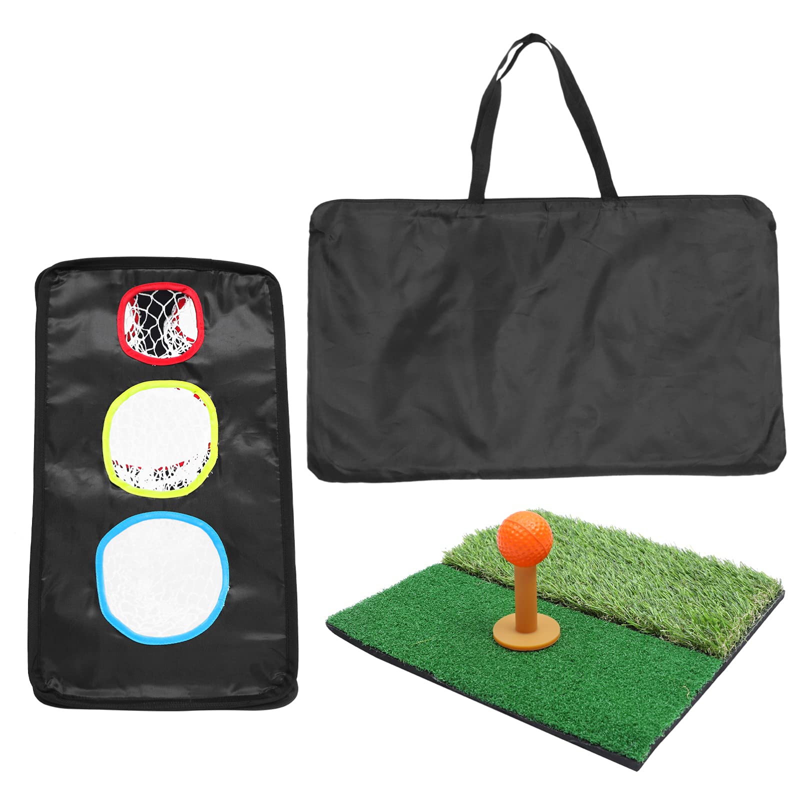 BESPORTBLE Golf Practice Set Folding Chipping Net Training Mat Beginner's Training Aid