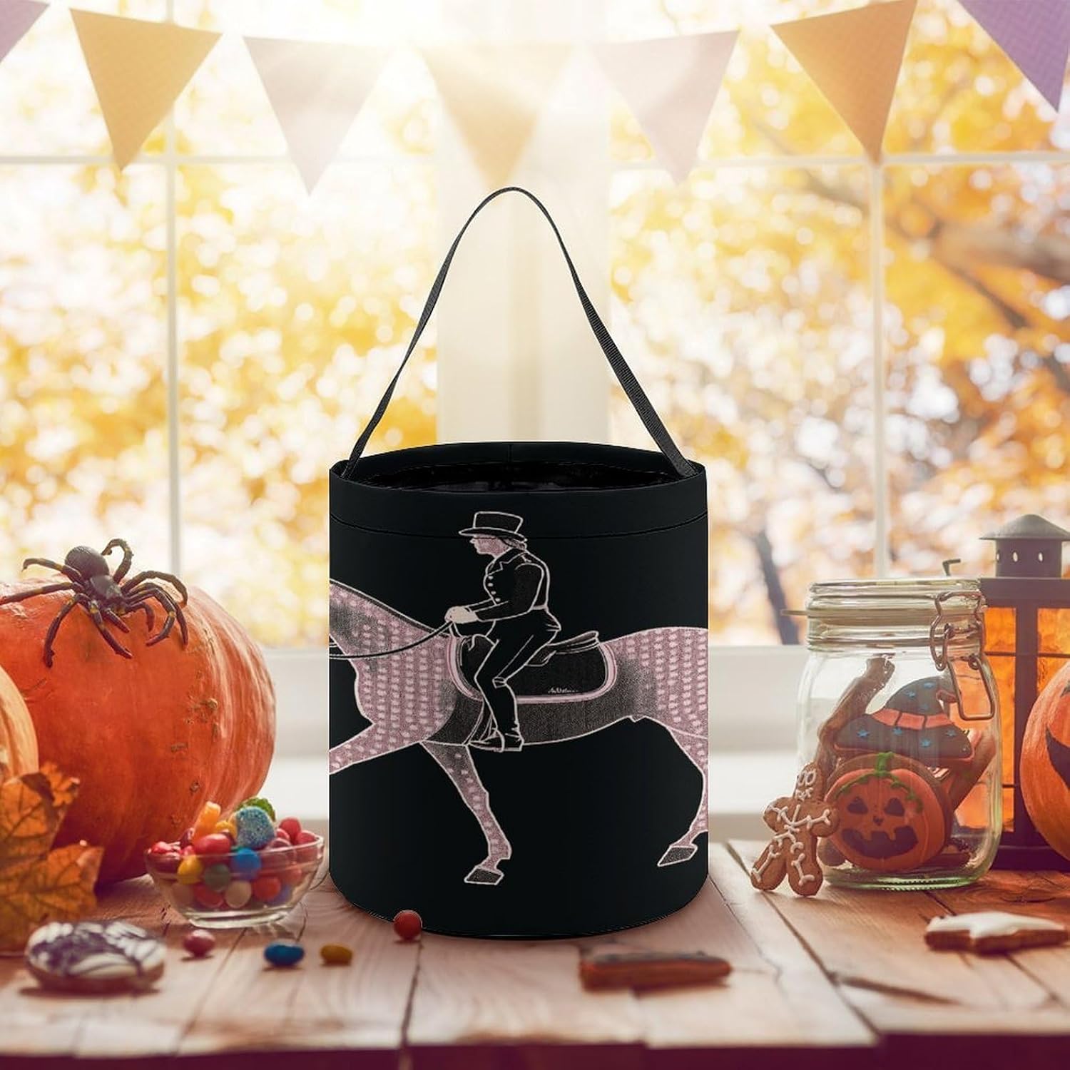 Dressage Dressage Rider Horse Halloween Tote Treat Bag for Trick Or Treat image 5