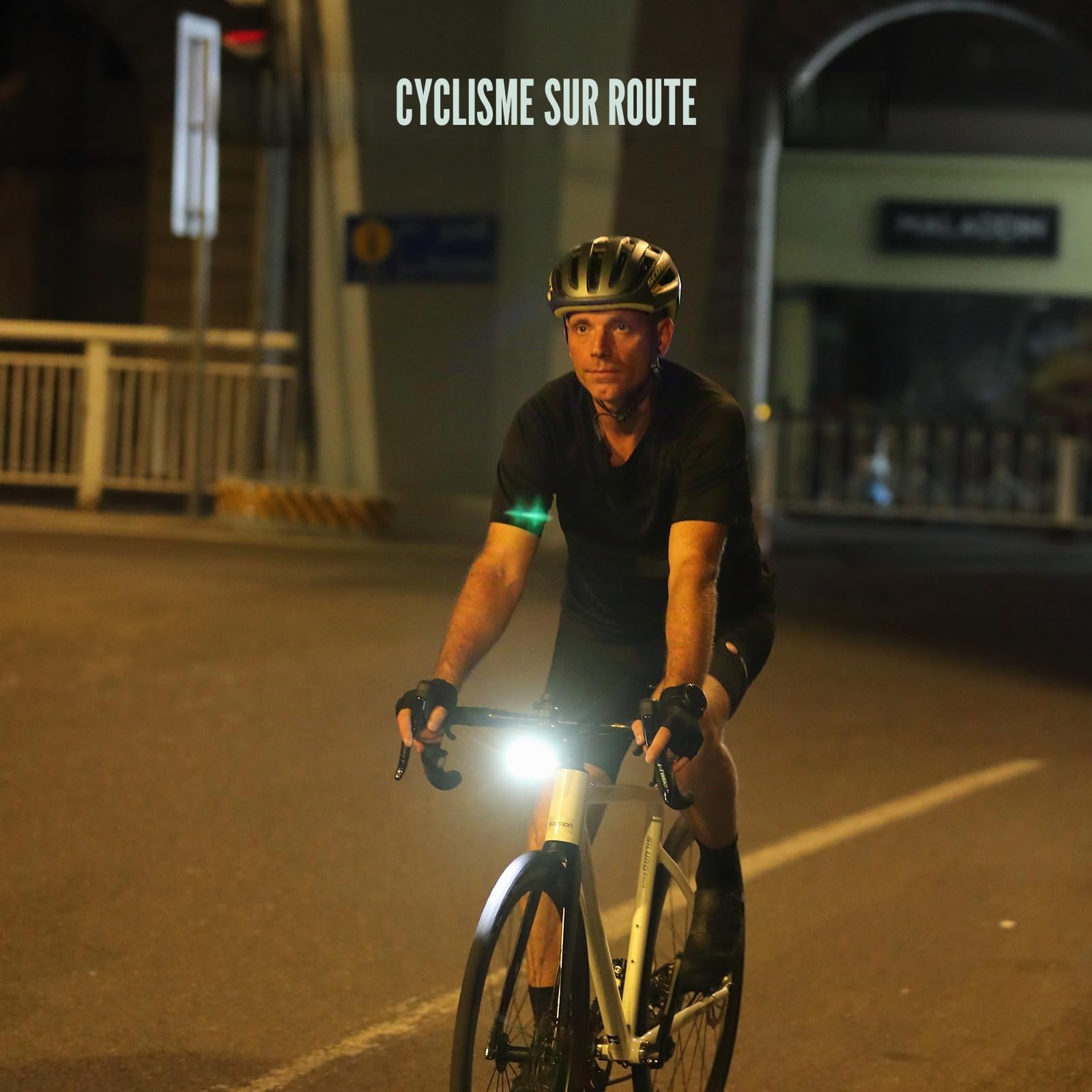 Gaciron Raptor Lumière vélo avant, design optique avec faisceau haut et faisceau bas, télécommande sans fil, lumière avant puissante LED avec fonction d'énergie mobile, lumière vélo en aluminium