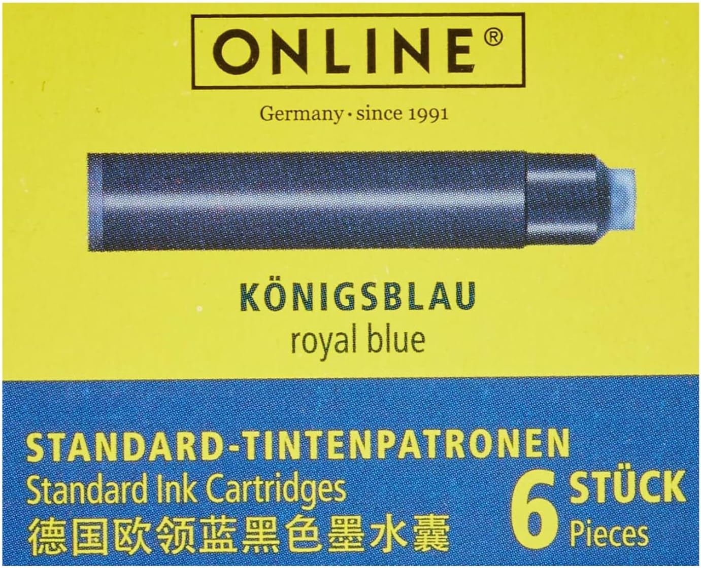 Online Ink Cartridges, Royal Blue, Sold Per Box (6 Catridges)