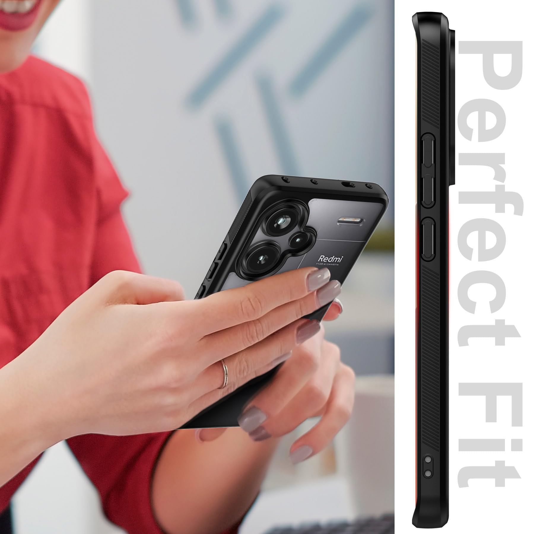 Cresee Schutzhülle Für Xiaomi Redmi Note 13 Pro+ 5G – Transparent, Stoßfest, Mit TPU-Rahmen