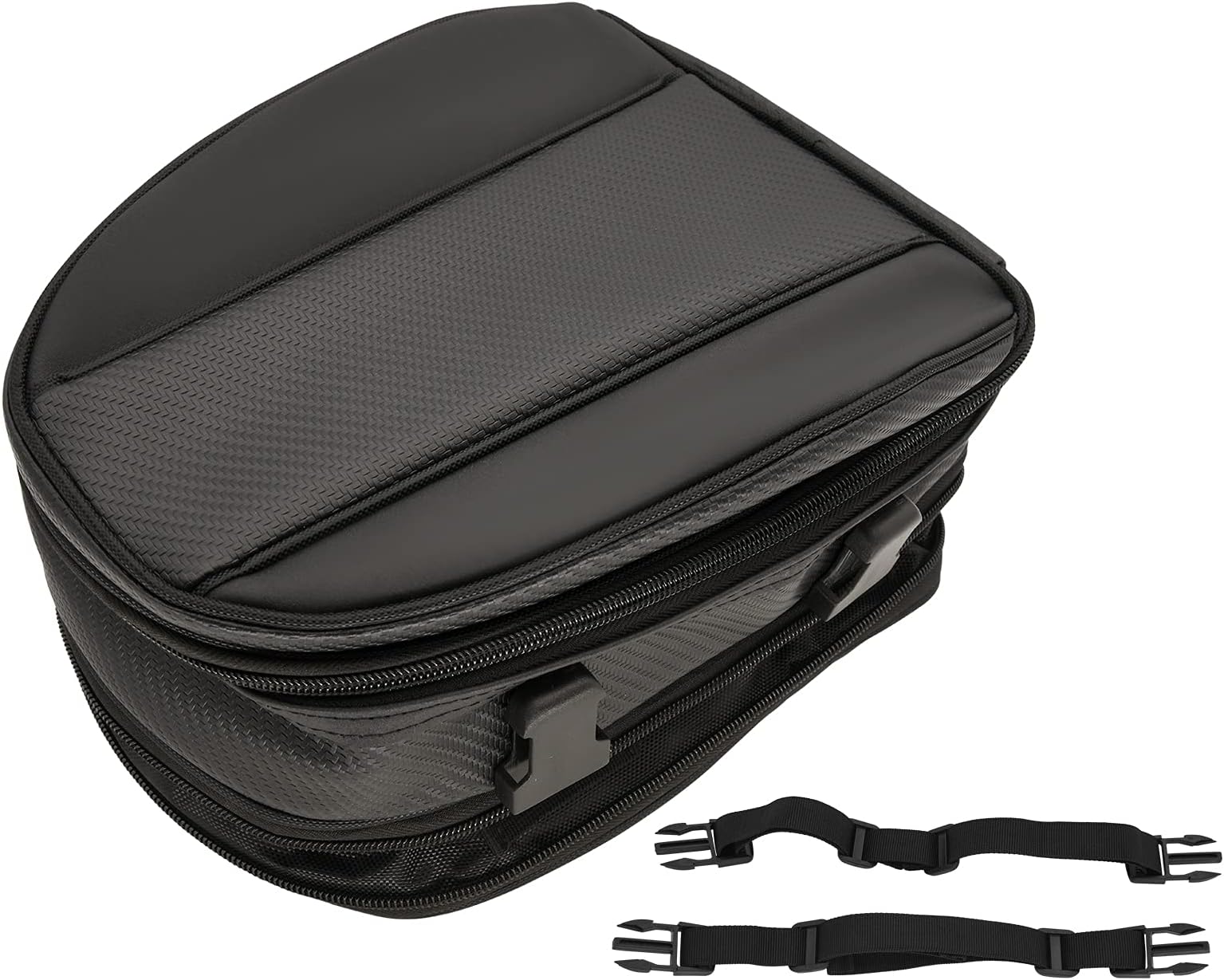 Motorcycle Tail Bag, Waterproof Luggage Bag, Motorbike Saddle Bags,Motorcycle Rear Seat Bag, Multifunctional PU Leather Bike Bag Sport Backpack (15 Liters) by BOOTOP