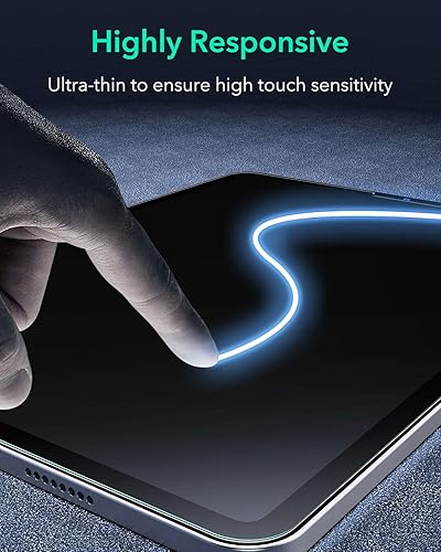 Miniatura 8 de ESR Paquete de 2 protectores de pantalla para iPad Pro 12.9 (2022202120202018), película de vidrio templado con bandeja de fácil aplicación,