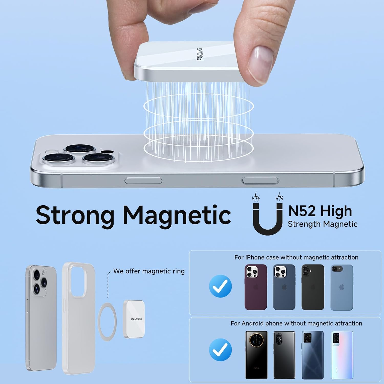 2TB Magnetic External SSD,2000MB/s Type-C USB 3.2 Gen 2x2 Portable SSD,Ultra-Slim External Hard Drive,4K ProRes Recording & Store,External Solid State Drive for iPhone15/16/17/Android/PC/Mac -PS2005 - Image 2