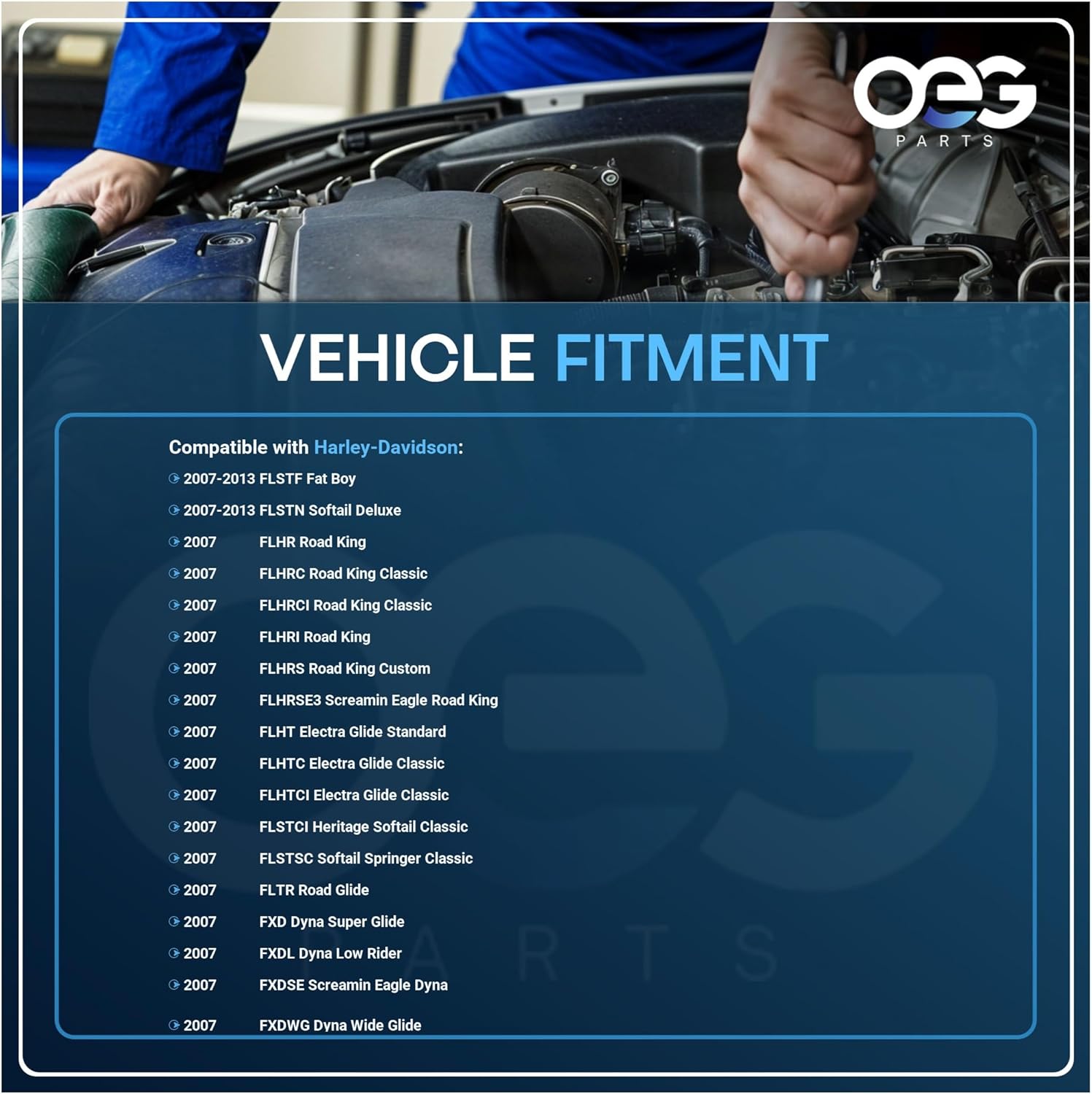 OEG Parts New Chrome Starter Compatible with Harley Davidson 1584cc 2006-2014 3161906, SHD0013-C, 31619-06A, 428000-3490, SHD0013C, 41052330