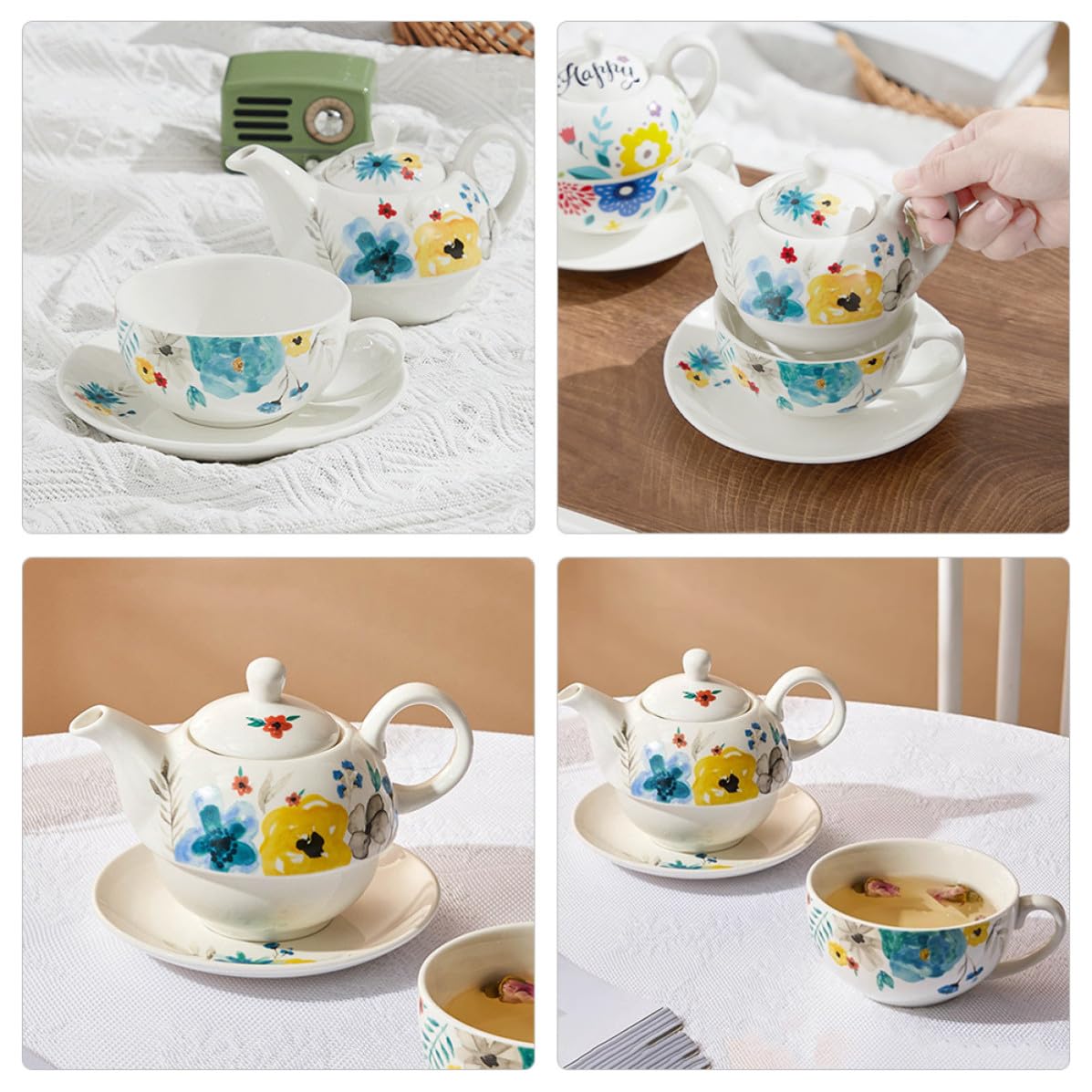 Juego de Tetera de Cerámica para Té, Capacidad Moderada