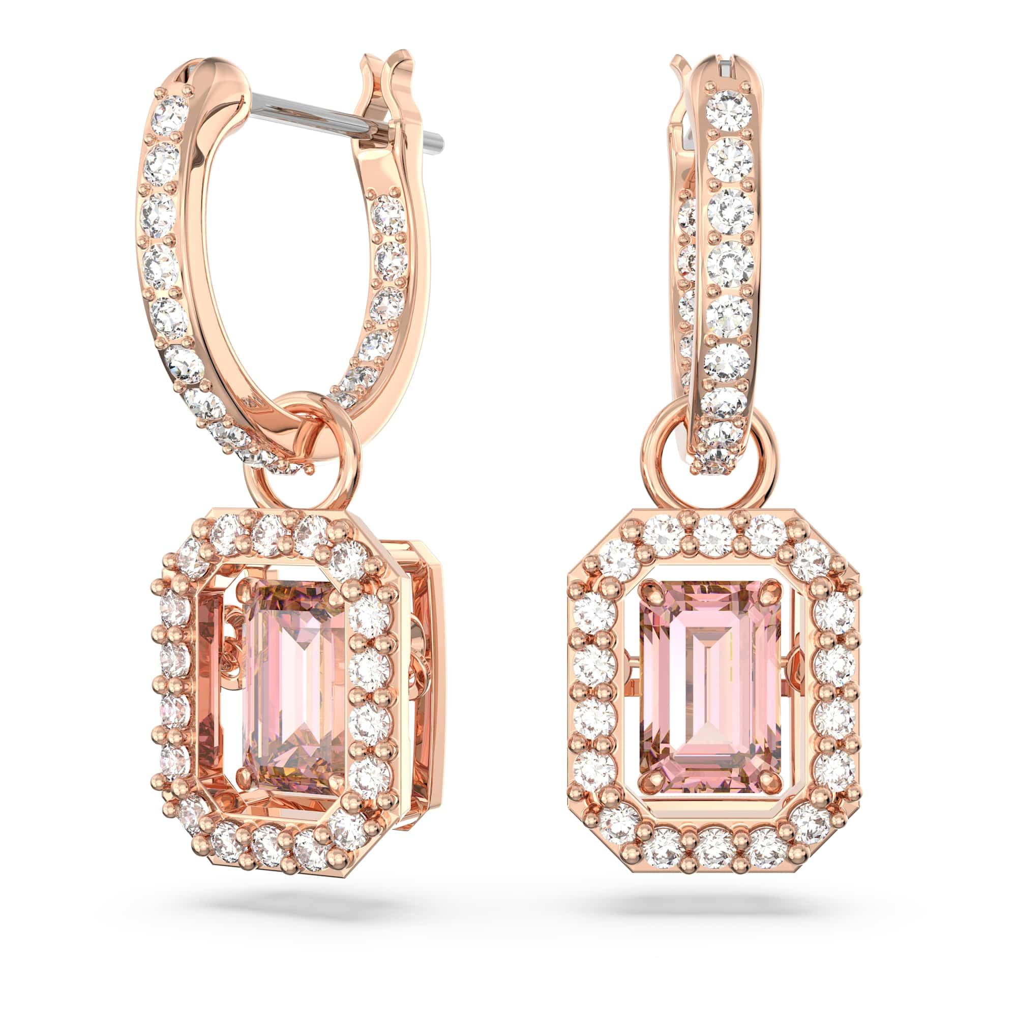 Amazon.co.jp: SWAROVSKI Pendientes ミレニア 5649474 mujer rosas  