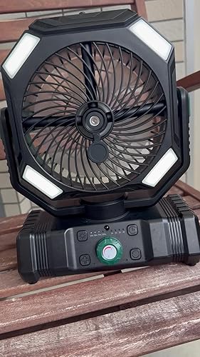 Amazon | 【小型静音・涼感アップ】20000mAh キャンプ扇風機 ミスト