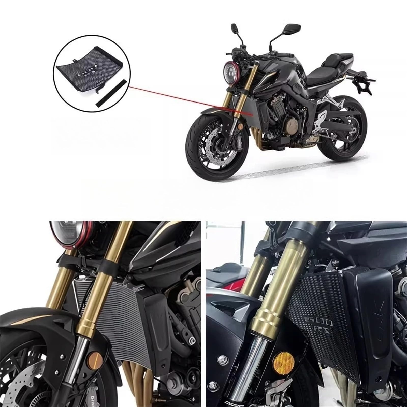 Osłona ochronna osłony chłodnicy Pasuje Do QJM&OTOR SRK 600RS 600 RS SRK600 Street 2025-2026 Motocykle Osłona Chłodnicy Kratka Grilla Ochrona