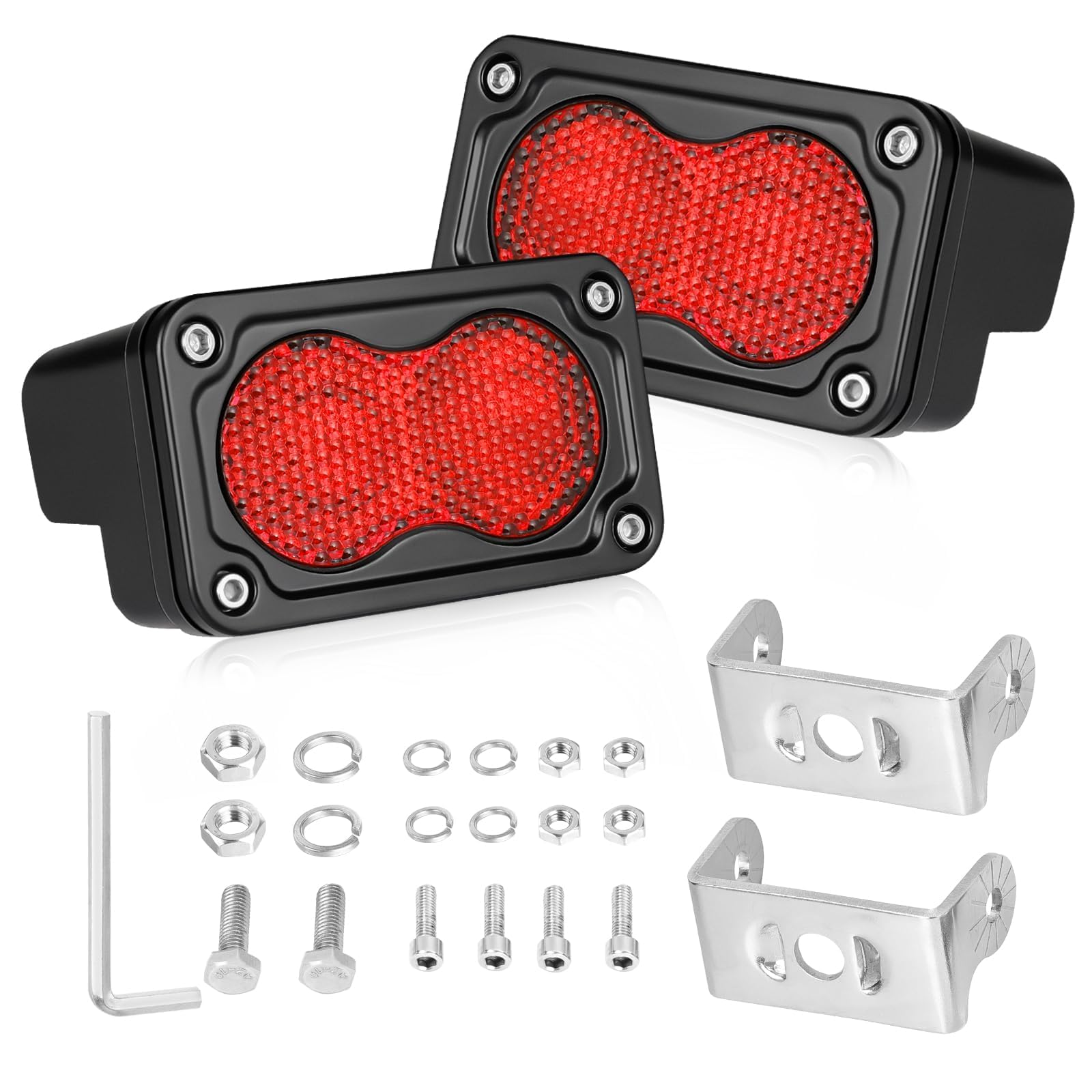 Red LED Pods 3" 40W Diffused CREE LED Pod Lights