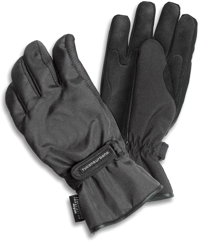 Guantes de ciclomotor de invierno acolchados impermeables Tucano Urbano Password XXL negro