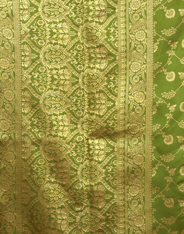 Image of SIRIL Women's Banarasi Silk Saree Pure Silk Saree With Unstitched Blouse Piece