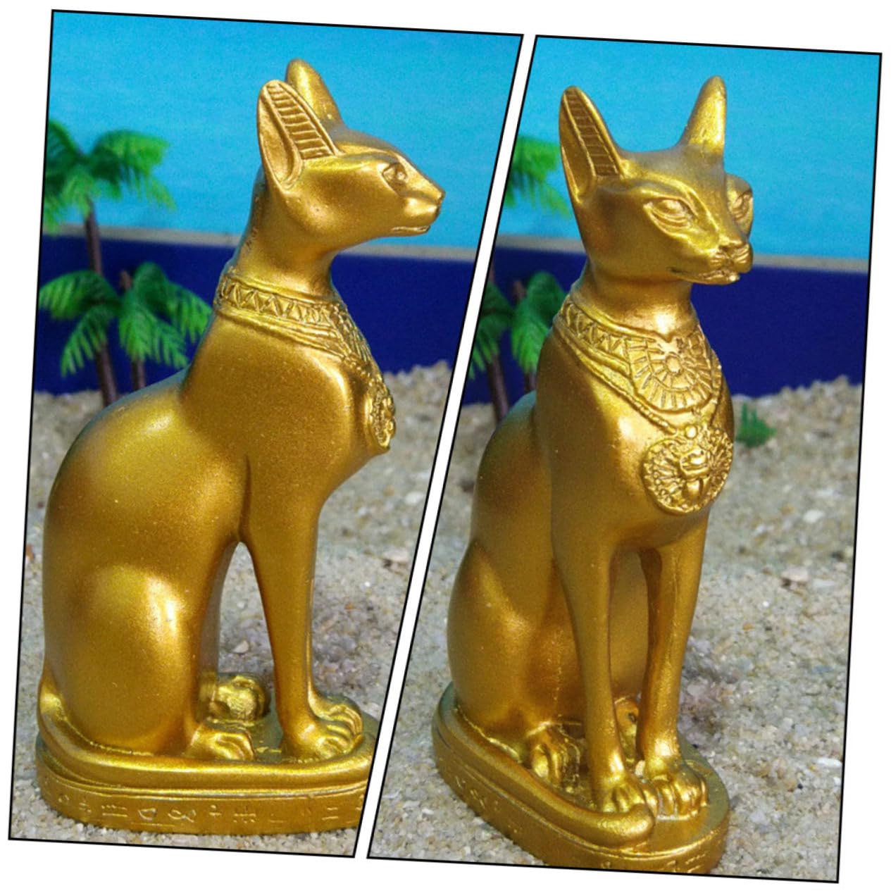 Amazon｜RUNROTOO エジプトの猫神 パグ エジプトの動物像 ヘカテ