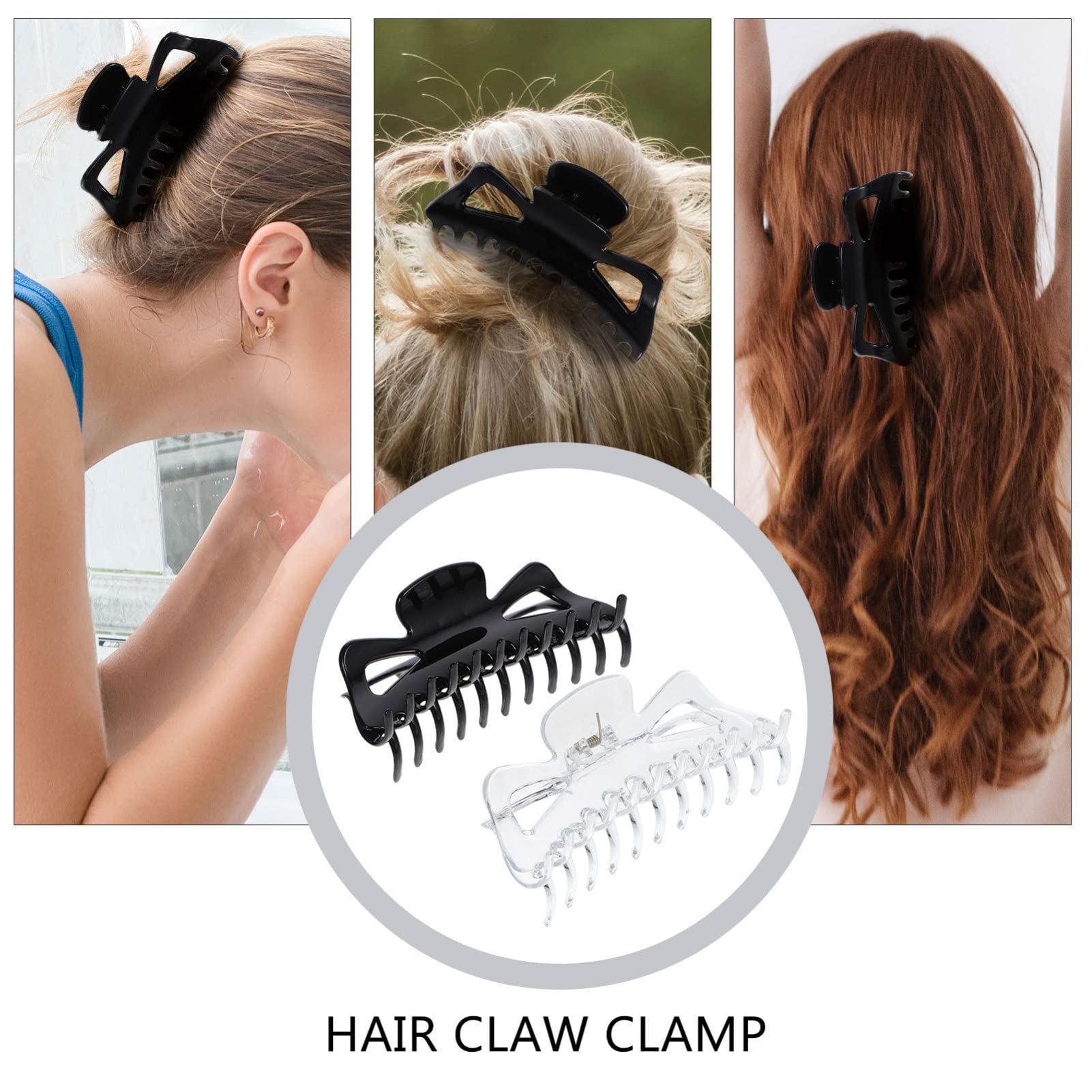 MAGICLULU 5 Sets Haarklammer Große Kiefer Haarspange Haarspange Für Frauen Sicher Stark Stilvoll 2 Stück * 5