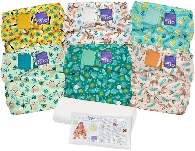 Bambino Mio, Miosolo Classic, Reusable Nappies Set, Rainforest Designs