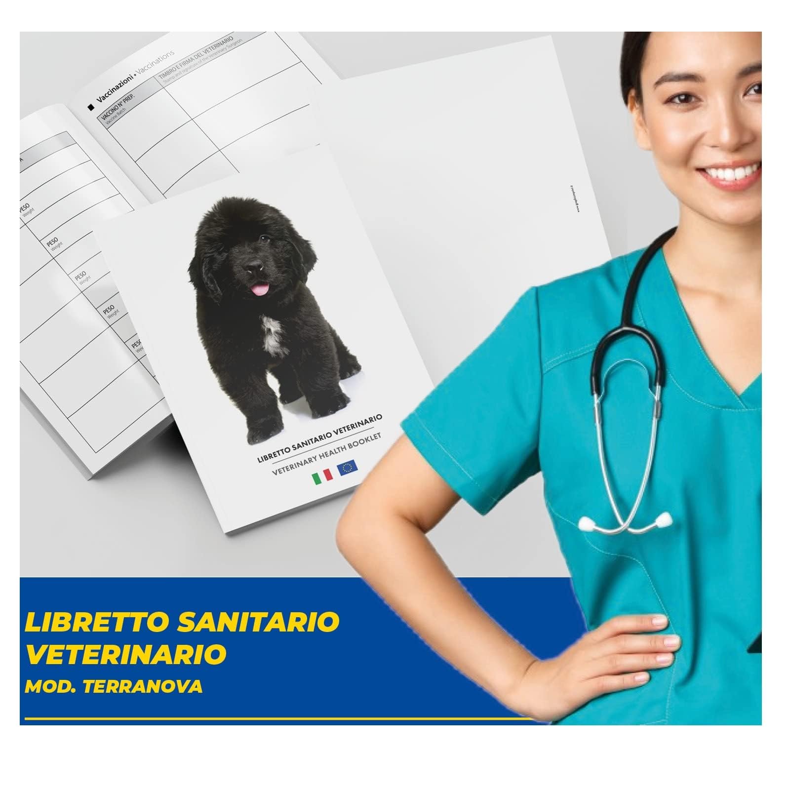 LIBRETTO SANITARIO VETERINARIO 15X21 CM - Terranova - ideale per i nostri amici a 4 zampe (25)