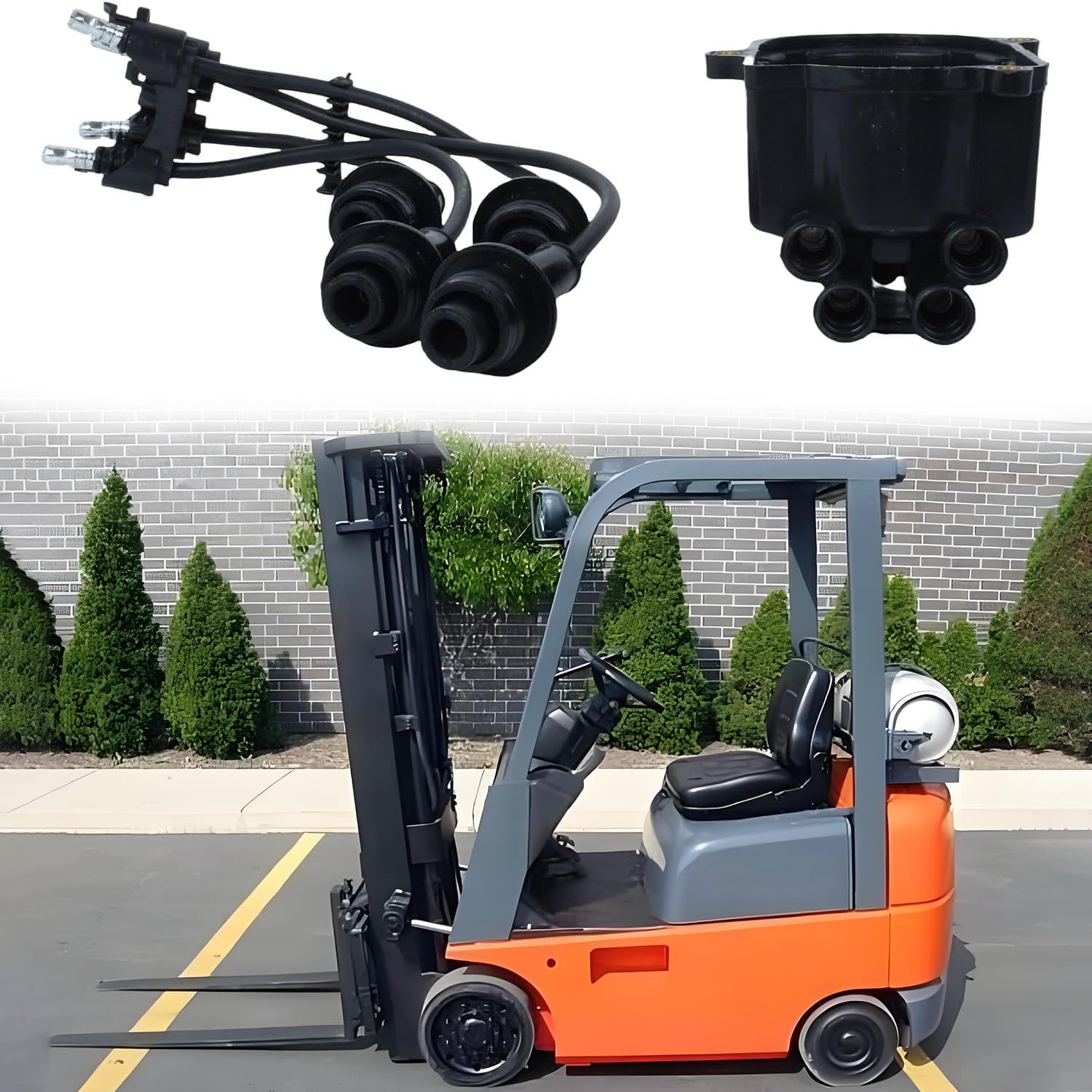 Forklift Tune Up kit Compatible with Toyota Forklift 5FG 6FG 7FG Series w/ 4Y Engine 19101-76007-71 19102-76009-71 90919-22132