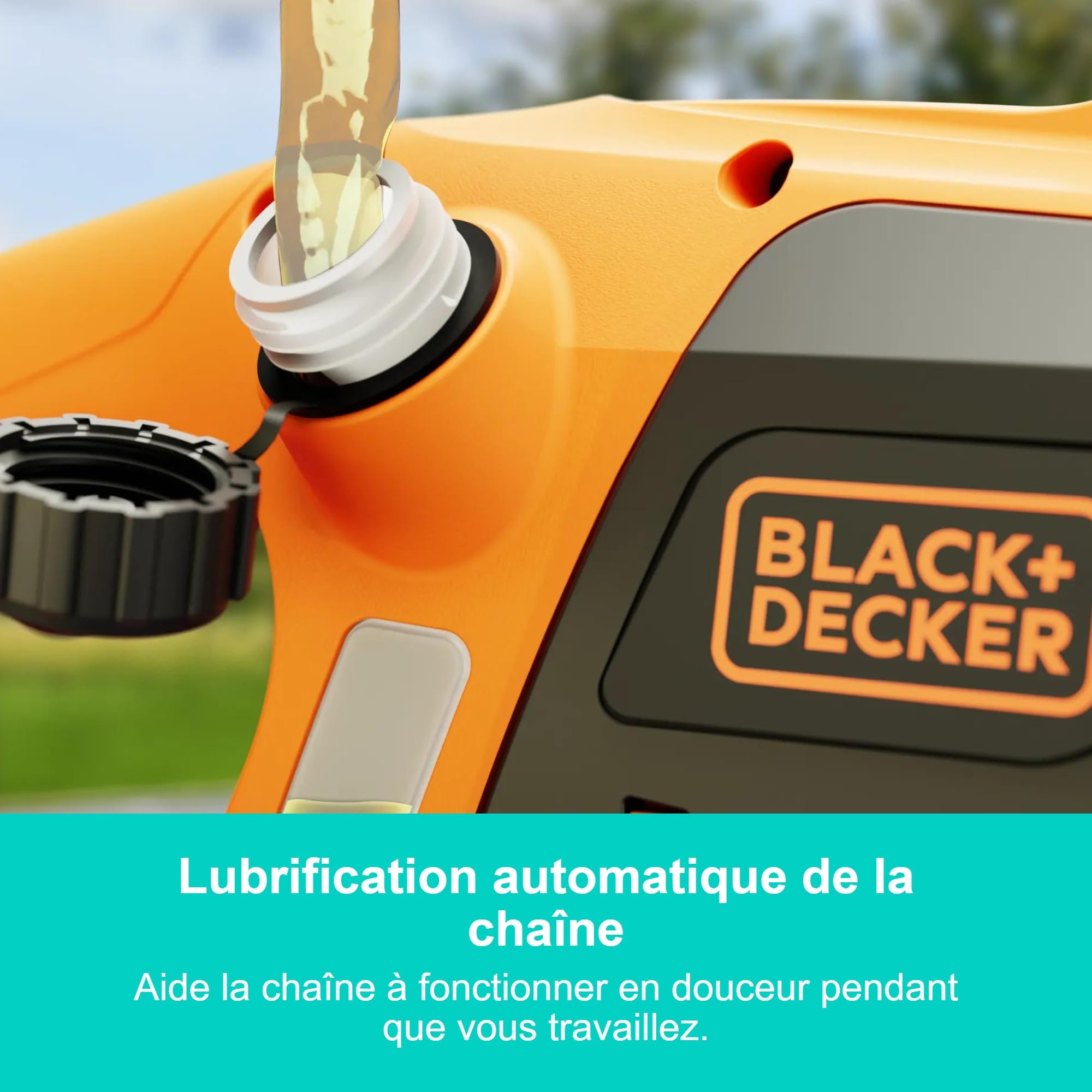 BLACK+DECKER Tronçonneuse électrique filaire 1800W 35cm avec frein de chaîne, BECS1835-QS