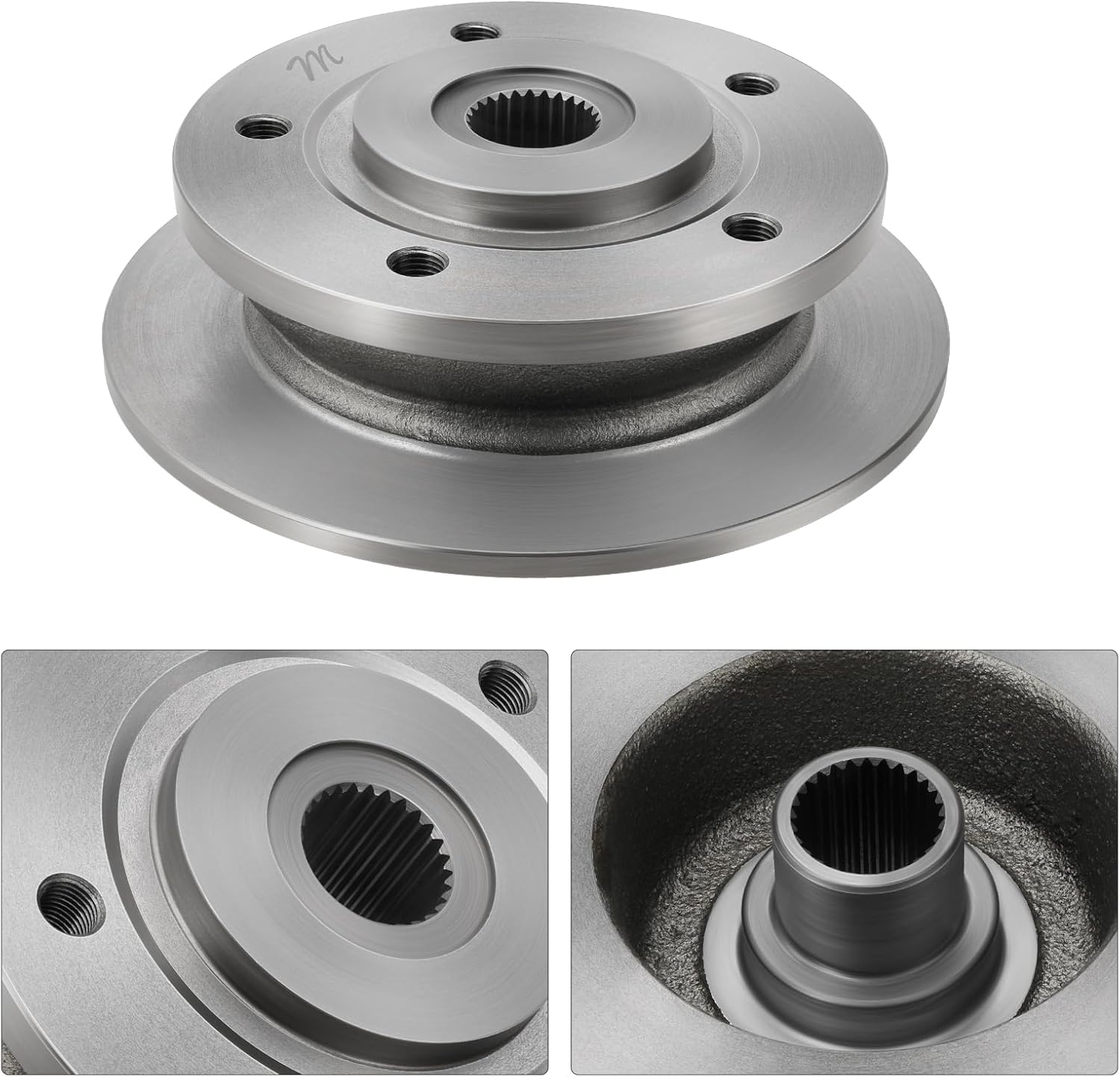 JAVIK Front Wheel Brake Hub Kit Compatible with John Deere 2004-Up Gator HPX 4x4/Diese_l/615E/815E Gator XUV 620i/850D OEM# AM142950 M159548 M164367 M156363