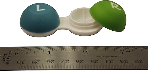 Miniatura 5 de Flents Funda para lentes de contacto de agarre suave, tamaño de viaje, diseño a prueba de fugas, duradera y resistente, agarre suave, uso diario y