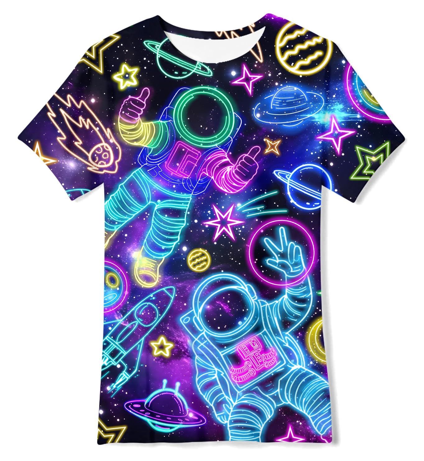 Idgreatim Boys T-Shirts Cool 3D Graphic Short Sleeve Tee Shirt 4-14 Years