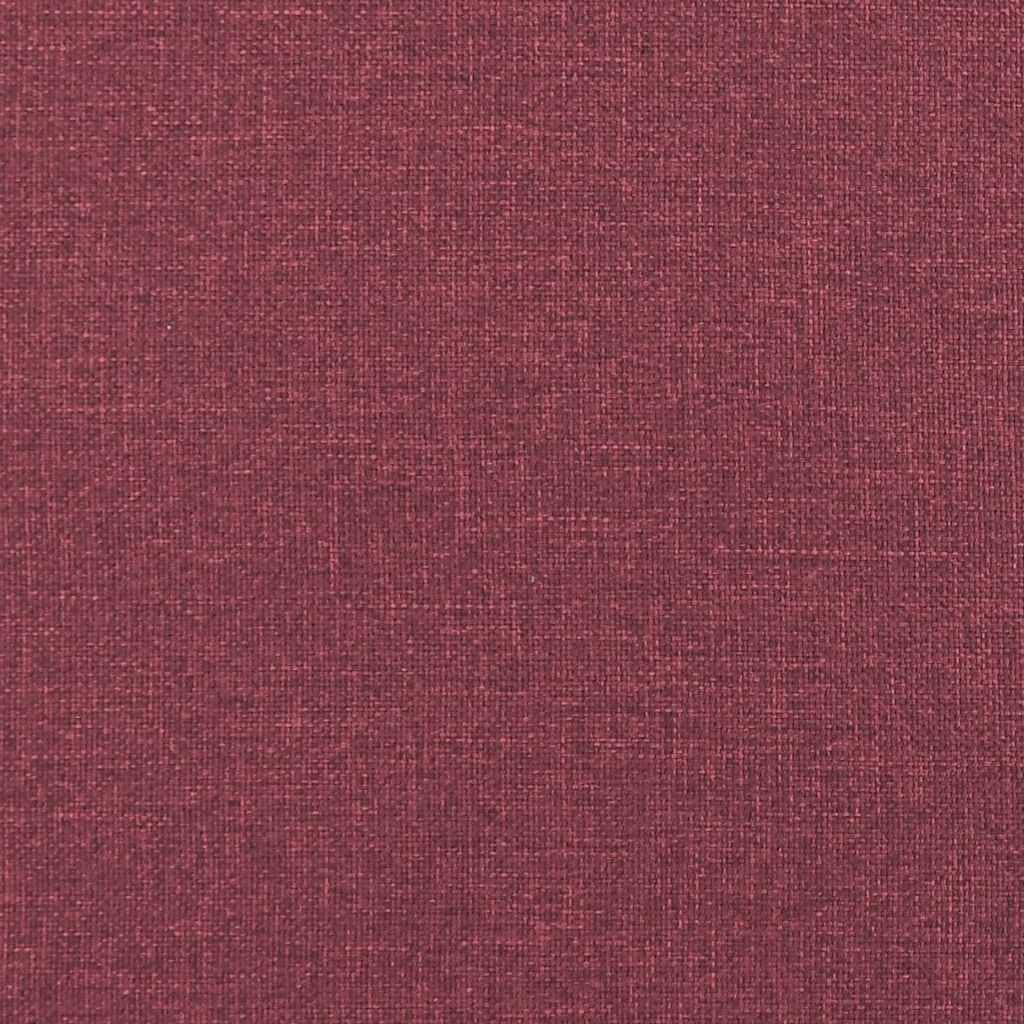 Modulares Sofa Endmodul mit Armlehne Kissen Weinrot 100 cm Stoff Metallrahmen Wohnlandschaft Wohnzimmer Entspannung Sitzgelegenheit Wohndeko Gästezimmer