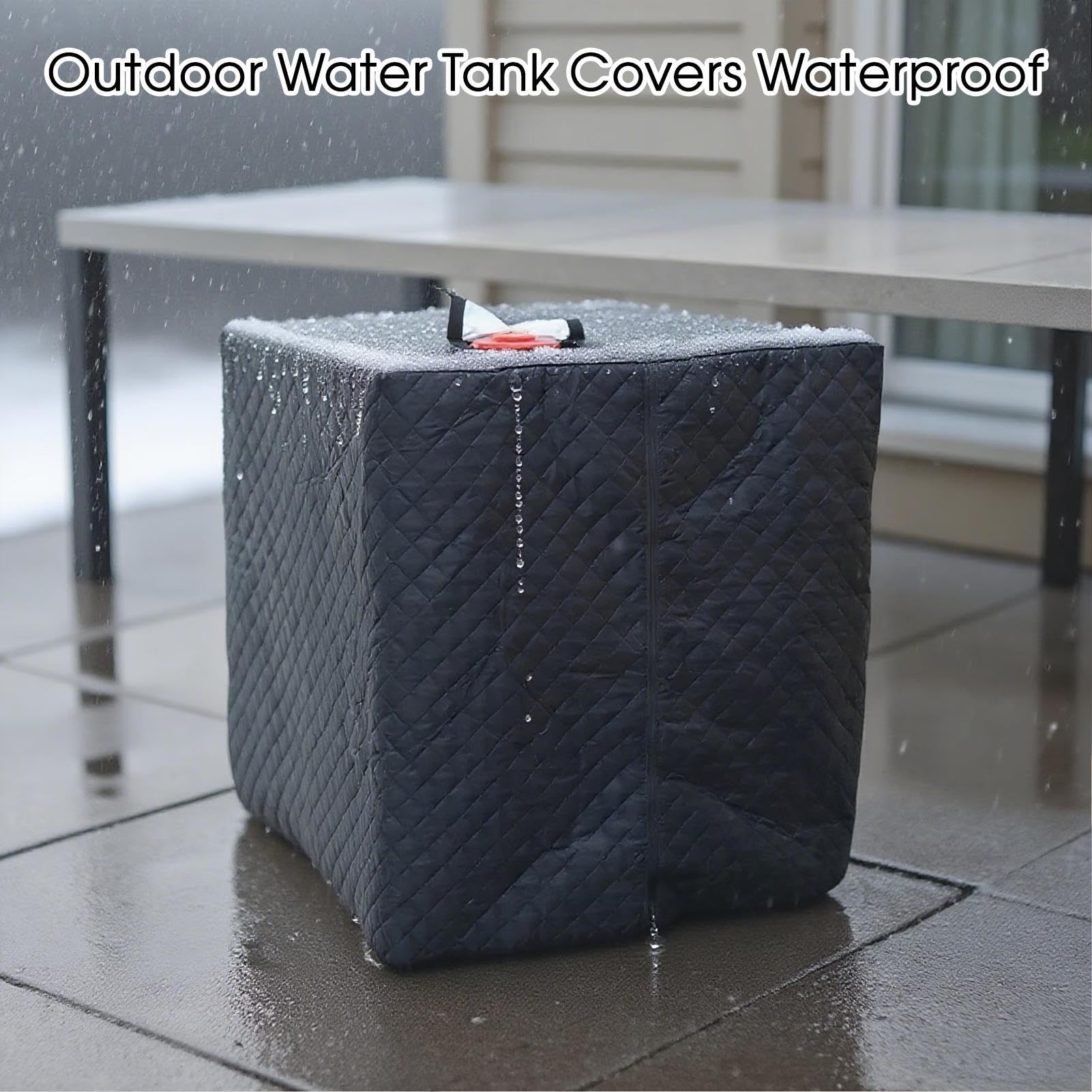 Copertura per Serbatoio 'Acqua Isolante Impermeabile E Resistente Ai Raggi | Protezione Per Contenitore Trasportabile Robusta Adatto A Esterni, Camper, Giardino, Campeggio, Casa E Cortile