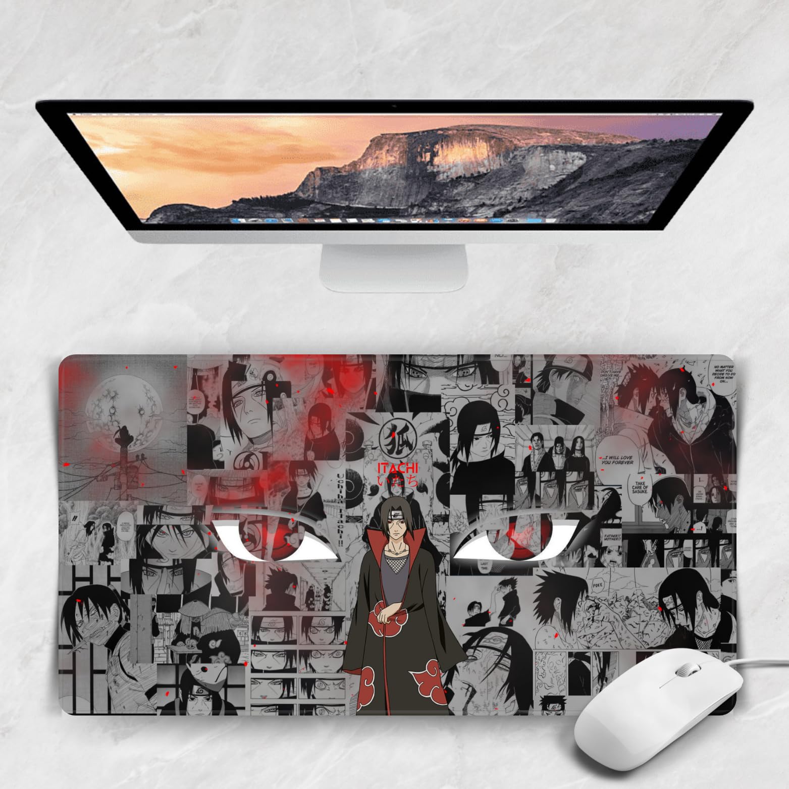 Replix Long Anime Mouse Pad - (11 x 23 inch) Computer Anime Printed Big Mousepad with Anti-Slip Rubber Base & Smooth Mouse Control for Laptop, MacBook Pro, Gaming (Itachi-2 (Naruto)) (B0D9DQL1NB) Amazon Price History, Amazon Price Tracker