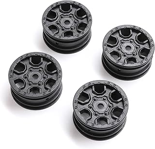 Axial 1.0 Ford Bronco Wheel, Black (4): SCX24, AXI40006