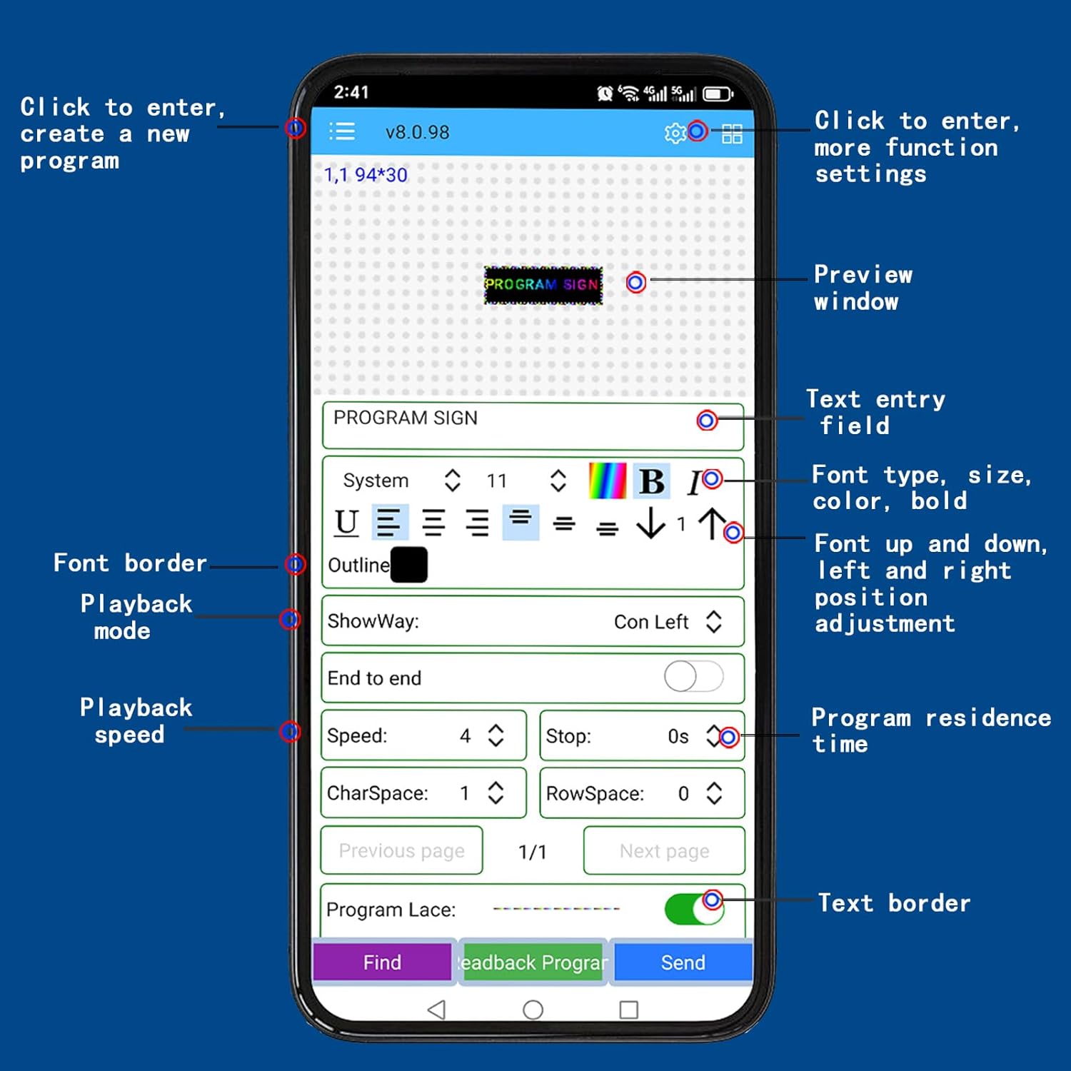 HS Programmable Scrolling led sign, High Brightness Full Color Outdoor Waterproof, Digital Display Board for Advertising Store Business Window Restaurant P10 (39''x8'') - Image 8