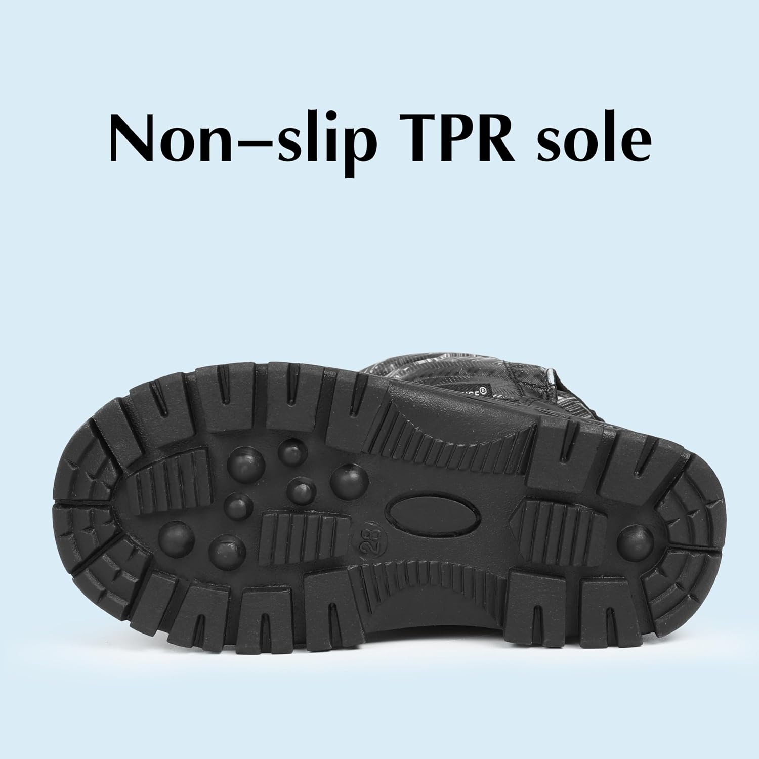 FANTURE Boys Girls Snow Boots Winter Waterproof Resistant Cold Weather Outdoor Shoes (Toddler/Little Kid)