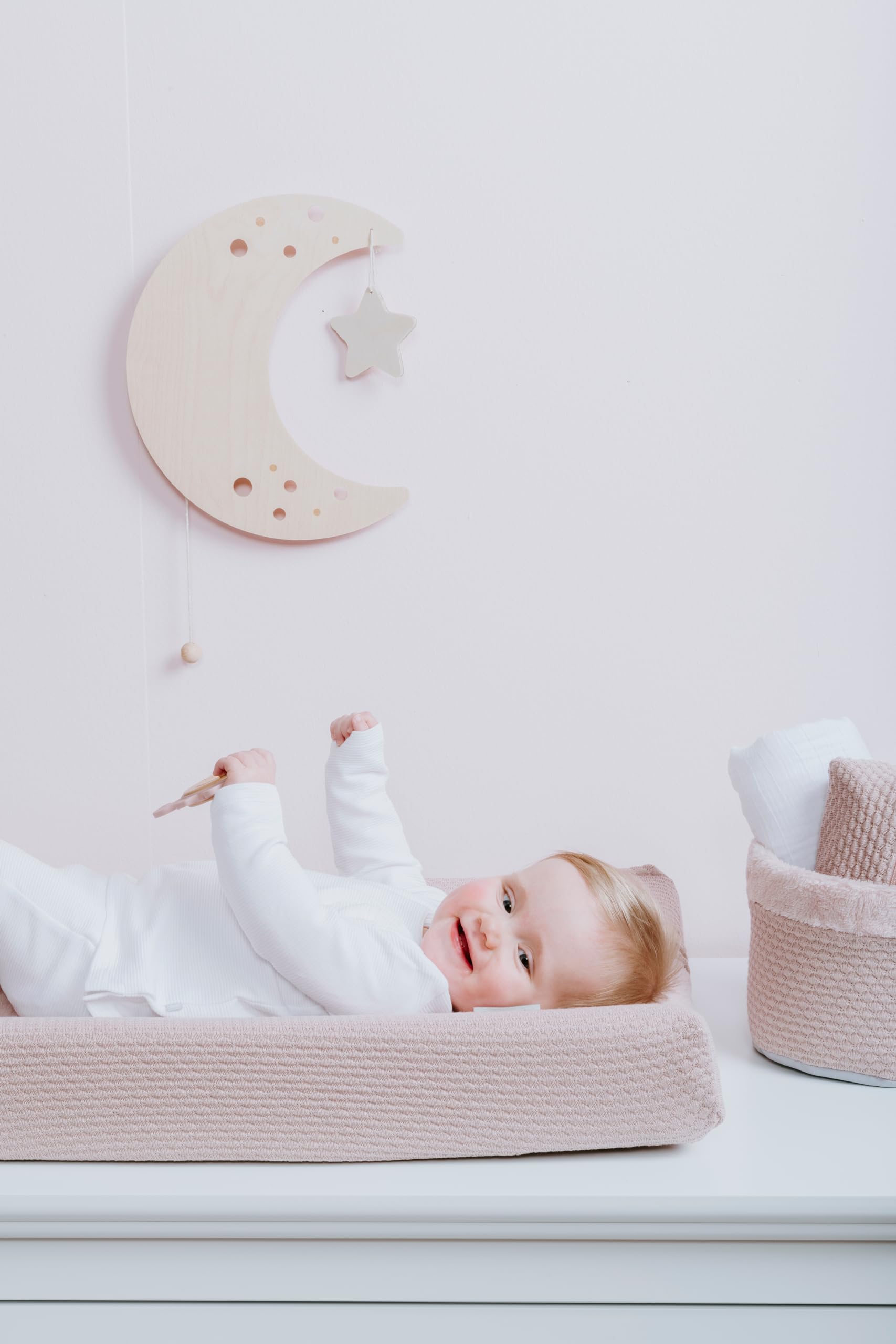 Baby's Only - Housse matelas à langer Sky - Vieux rose - 45x70 cm