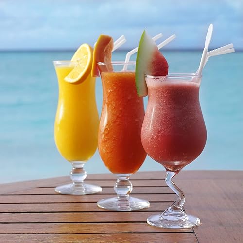 Miniatura 6 de ALINK Paquete de 500 pajitas flexibles para beber, pajitas flexibles desechables de plástico, 7.75 x 0.23 pulgadas, color blanco