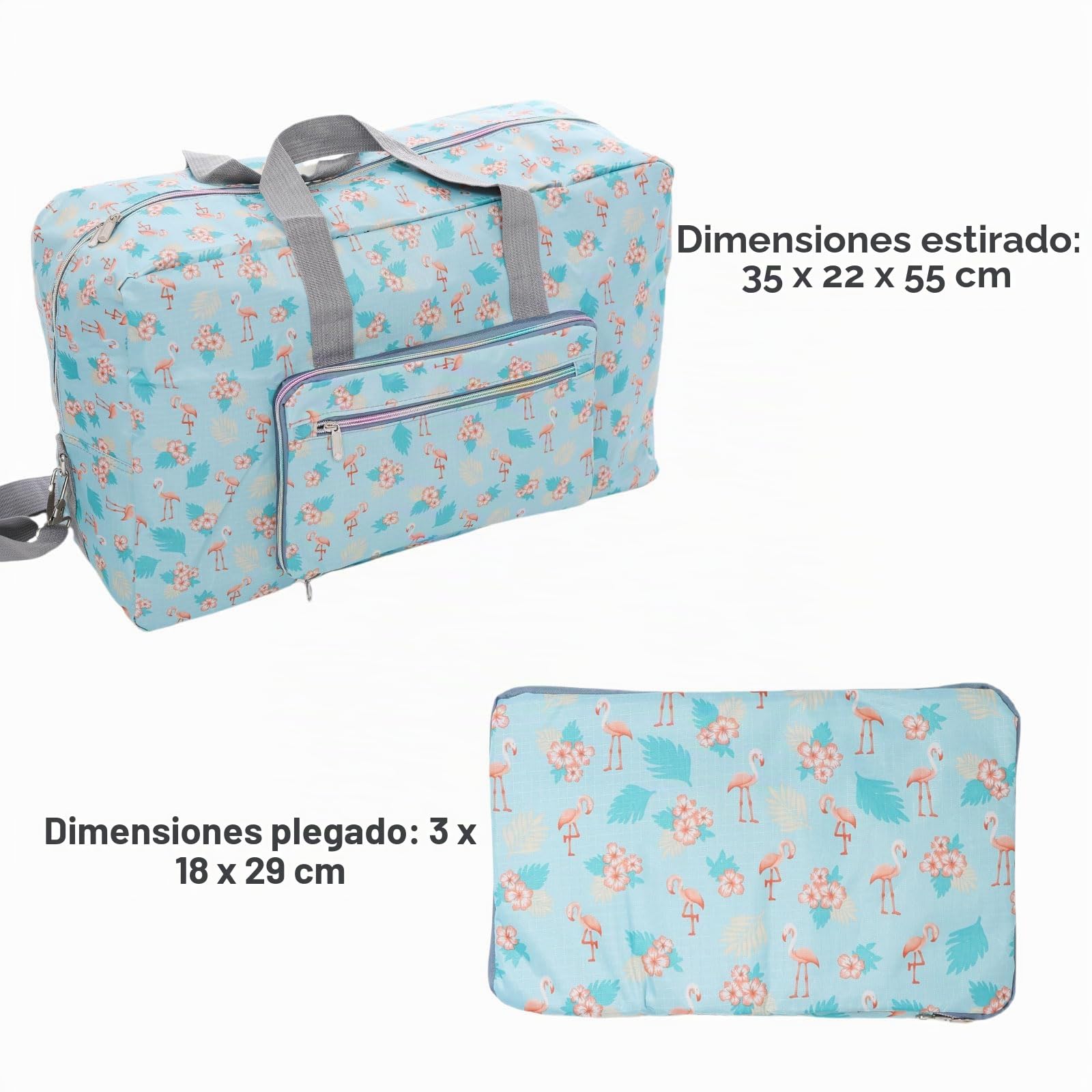 Arxus Bolso Grande de Viaje Plegable en la Bolsa de Viaje con Equipaje y Correa para el Hombro