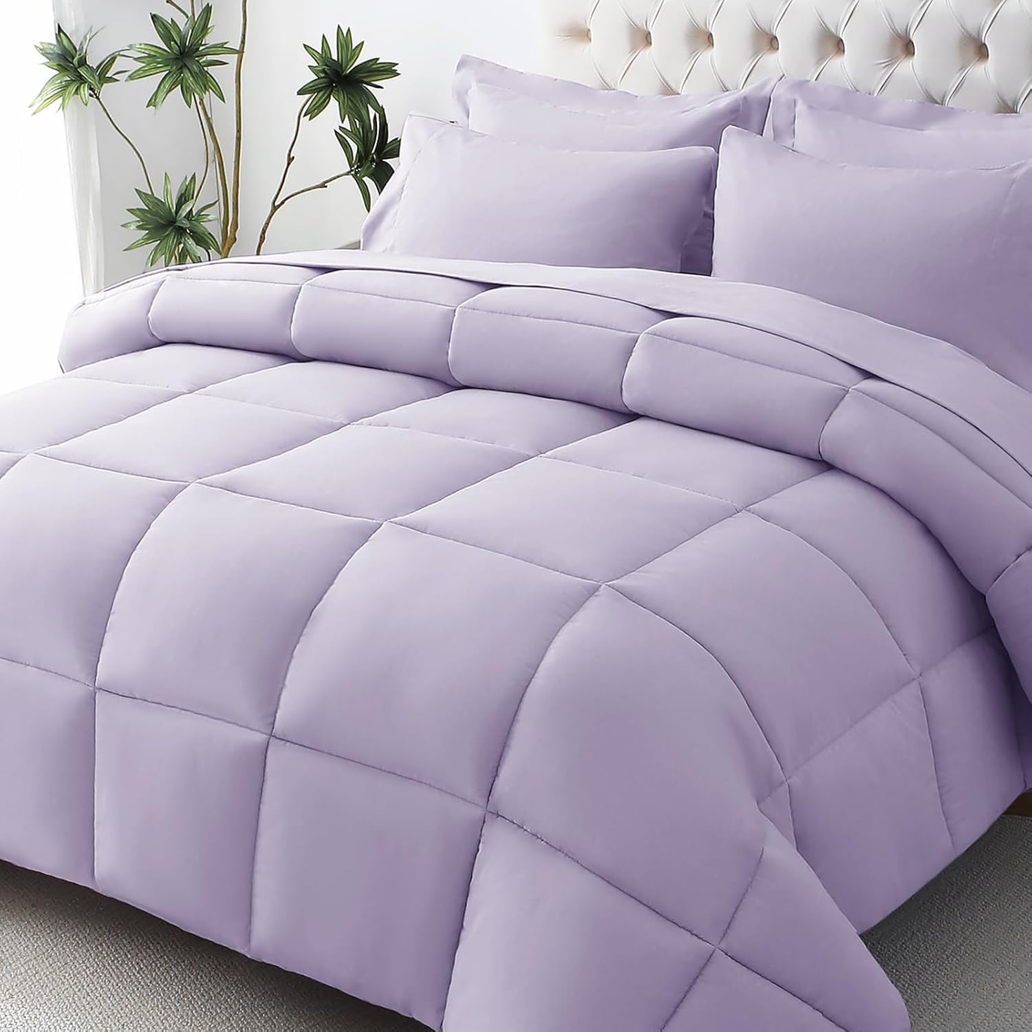 JOLLYVOGUE Black Queen Bedding Set - 7 Piece -27