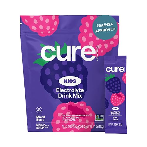 Cure Hydration - Kids Electrolyte Drink Mix | Plant-Based Pediatrician
