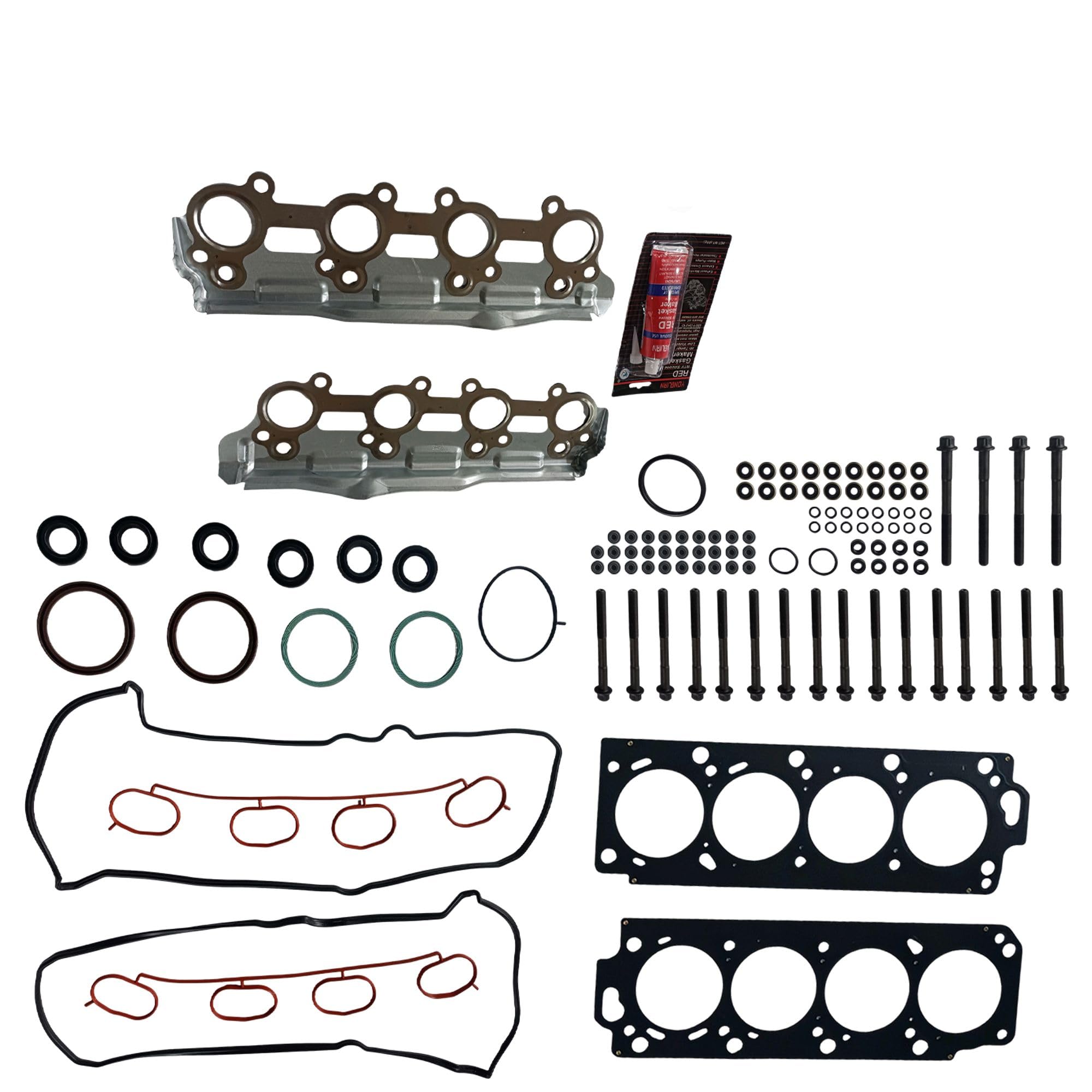 Partsflow Head Gasket Set W/Bolts Compatible With 2005-2009 Toyota Sequoia Lexus GX470 LX470 4.7L 2UZFE