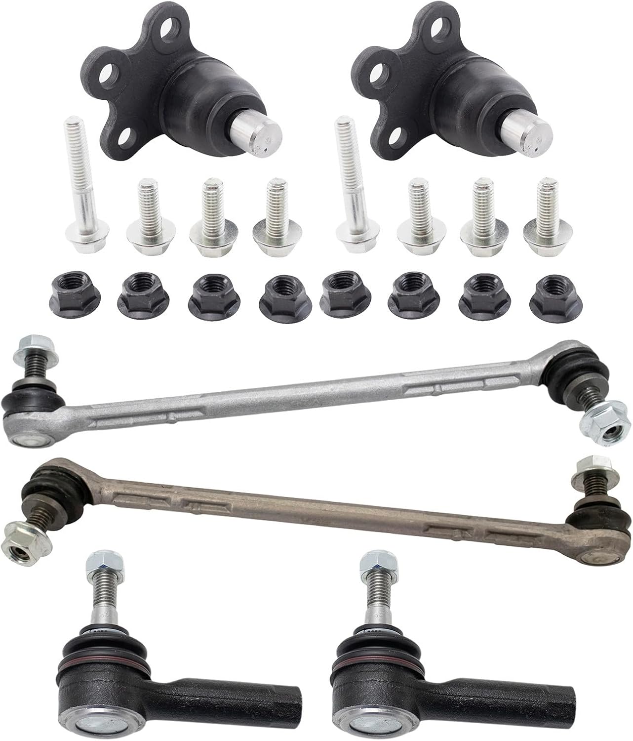 Front Steering & Suspension Kit Ball Joint Sway Bar Stabilizer Link Tie Rod Compatible with 2013-2022 Buick Encore 2015-2022 Chevrolet Trax
