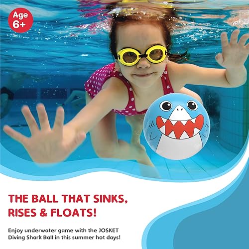 Miniatura 2 de Juguetes de piscina con bola de tiburón de 6 pulgadas los mejores juguetes de piscina se llenan con aire agua - Bola subacuática - Juguete divertido
