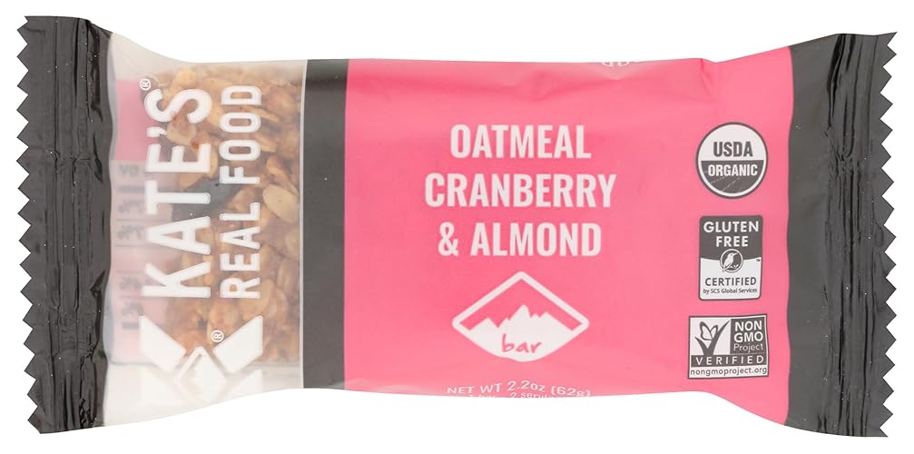 Kates Real Food Bar Oatmeal Crnbrry Almnd 2.2 OZ