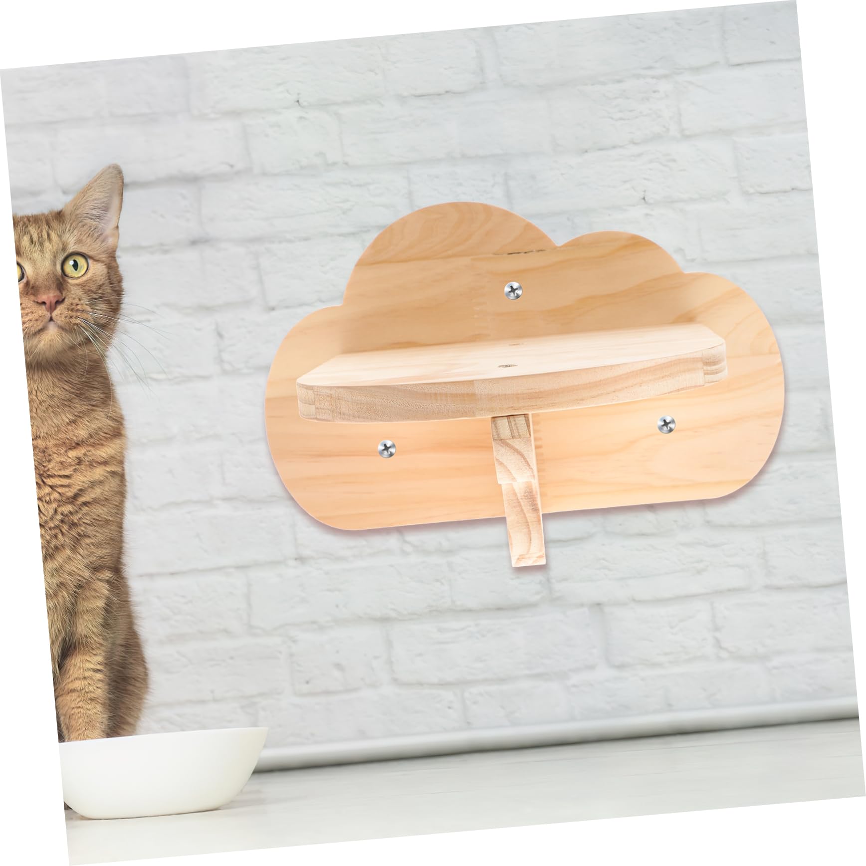 Scala per Gatti e Criceti, Piattaforma in Legno Regolabile | Interno, Salvaspazio, Decorazione da Gabbia, Accessorio Multiuso per Animali Domestici