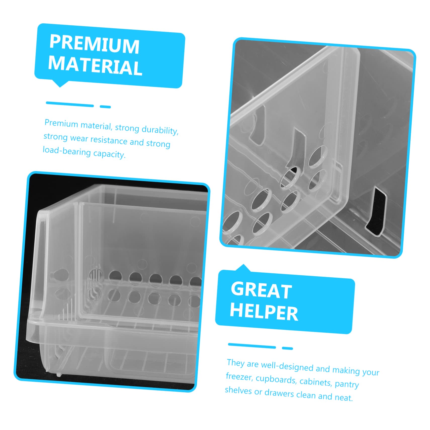 Soporte para Latas de Refrigerador Blanco de Pp, Organizador Apilable | Identificación Fácil de Artículos, Uso en Nevera y Cocina, Apto para Soda Can y Alimentos