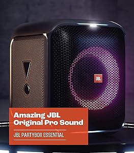 JBL Partybox Encore Essential: 100W Sound, Built-in Dynamic Light Show, and Splash Proof Design, Black