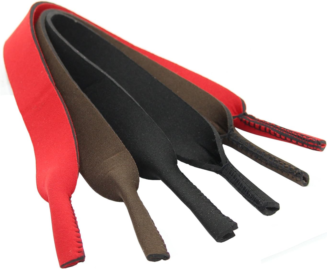 Doestyle Classic Neoprene Eyewear Retainer, Sunglasses Safety Holder Eyewear Retainer Sunglasses Strap (Black+Red+Brown)
