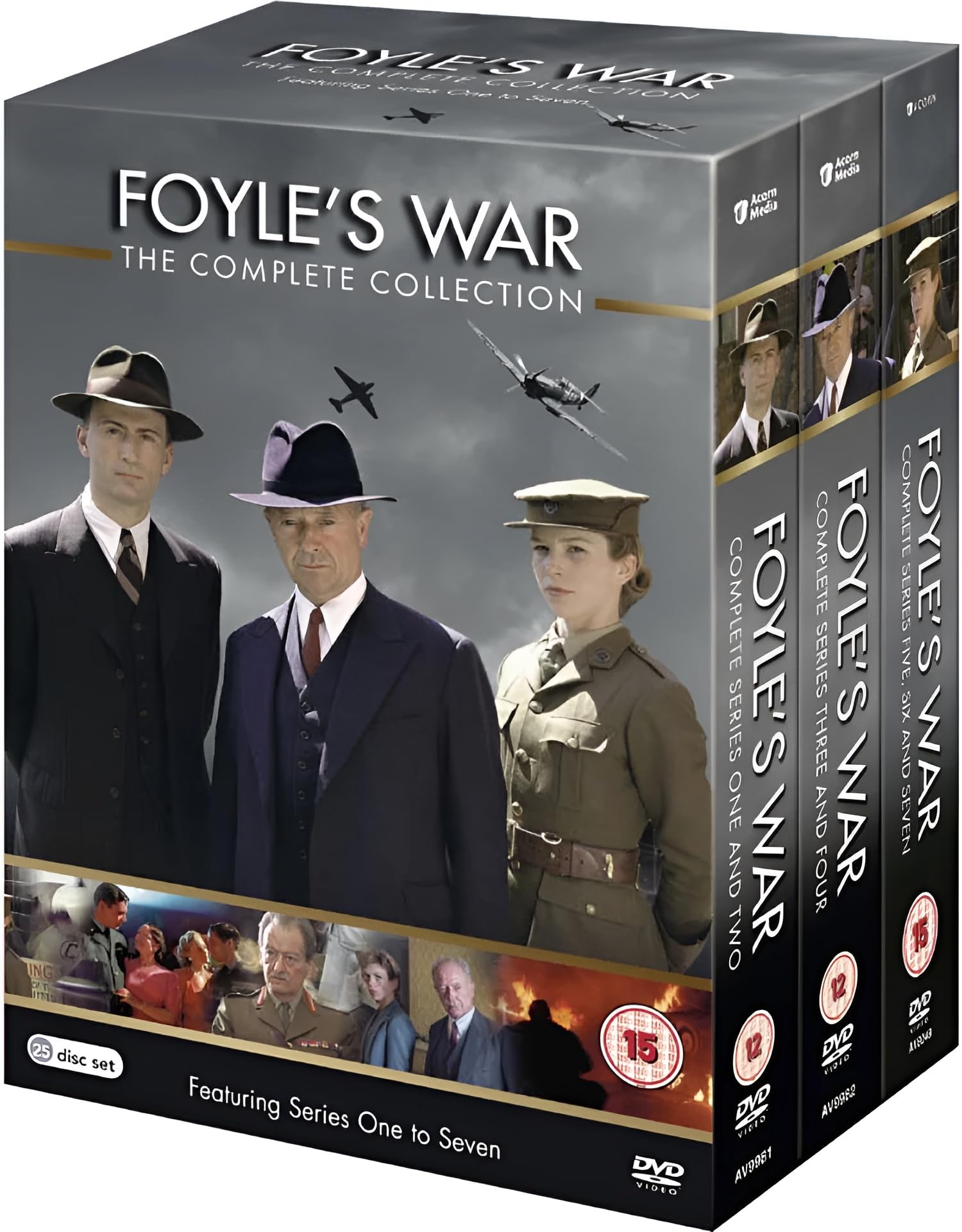 Foyle's War - Complete Collection (Series 1-7) - 25-DVD Box Set ( Foyle's War - Series One to Seven ) [ NON-USA FORMAT, PAL, Reg.2 Import - United Kingdom ]
