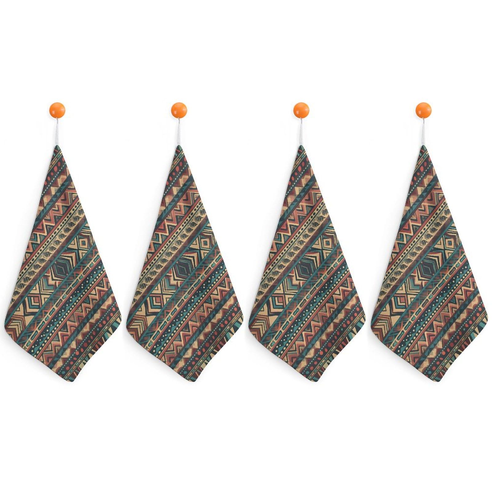 Toallas de mano para cocina de secado rápido, paños absorbentes con estampado nativo