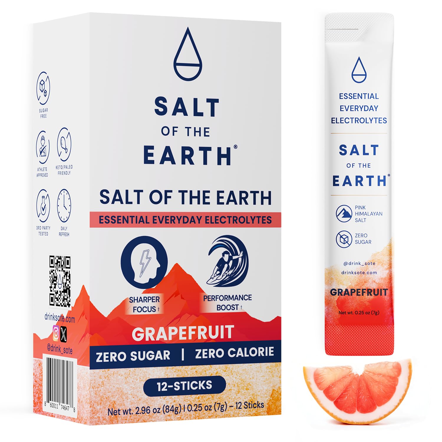 Amazon.com: Salt of the Earth Premium Zero-Sugar Electrolyte