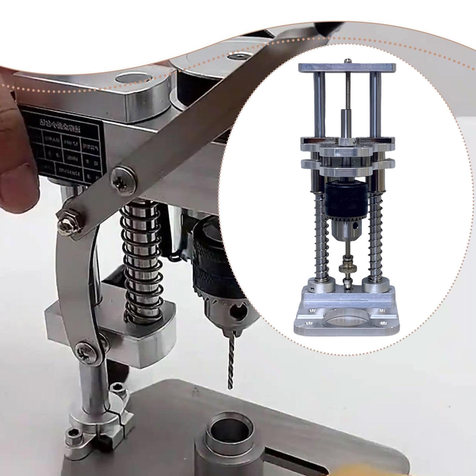 Generic Guía Vertical de Taladro Soporte Estable Herramienta Auxiliar Precisión Instalación Sencilla Aluminio Aleación Diseño Compacto Adecuado para Taller