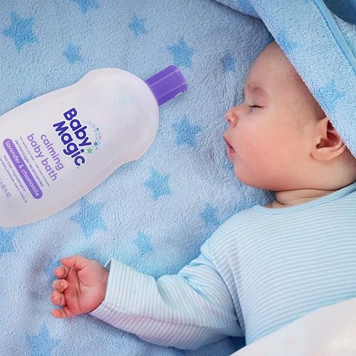 Miniatura 9 de Baby Magic Baño calmante para bebé, 9 onzas, lavanda y manzanilla, sin lágrimas, libre de parabenos, ftalatos, sulfatos y tintes