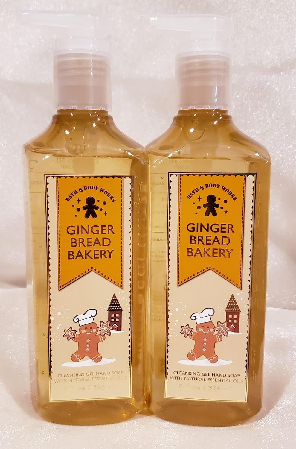 Bath and Body Works Cleansing Gel Hand Soap 8 Ounce 2-Pack (Gingerbread Bakery)